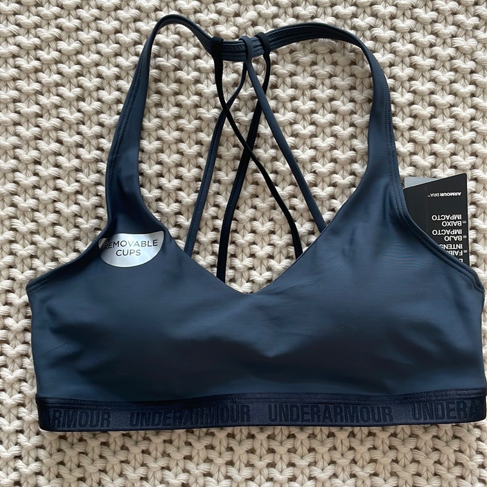 Low impact under armor bra